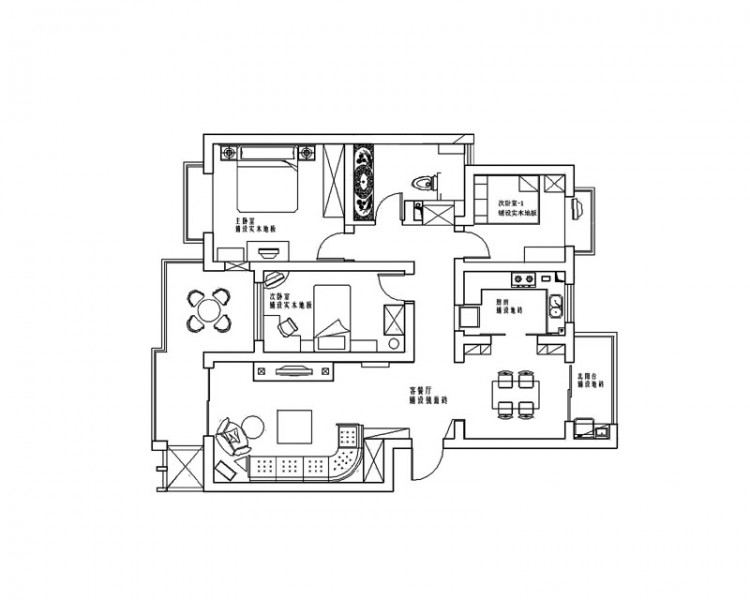 云锦美地住宅室内设计图片(7张)