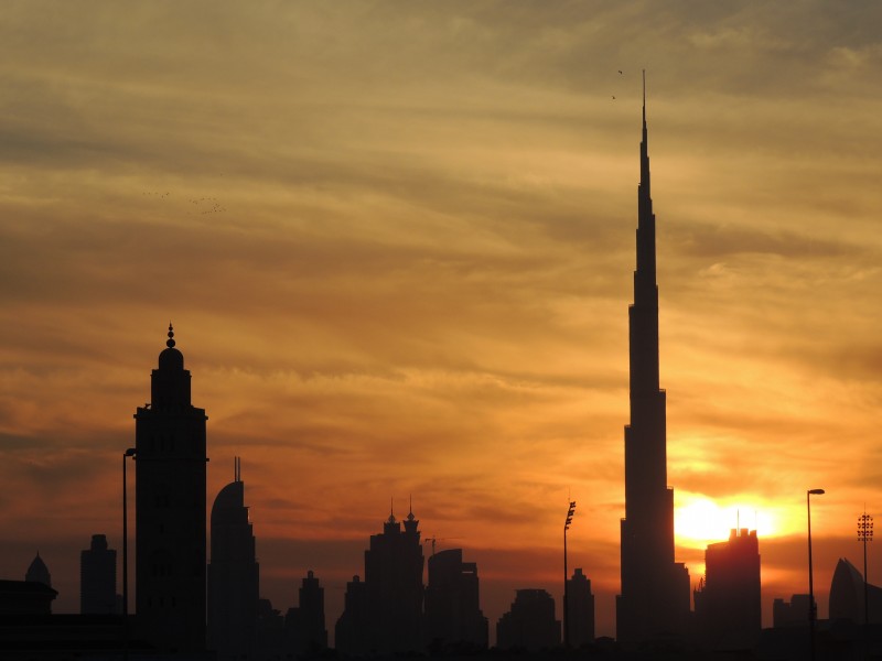 世界第一高楼迪拜塔图片(11张)