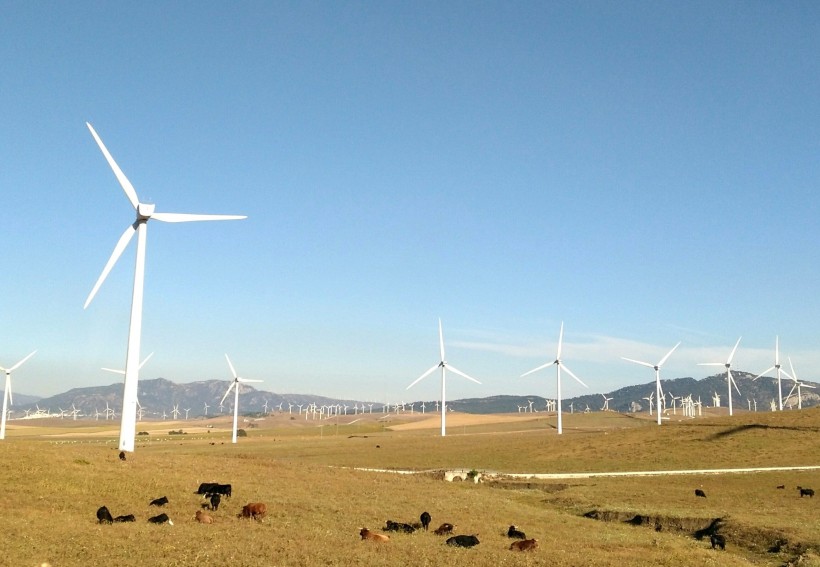风力发电的风车图片(9张)