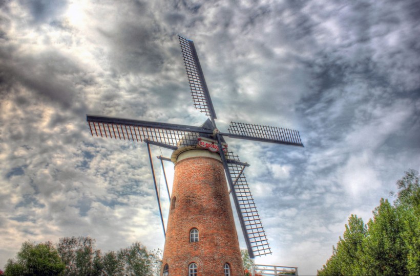 荷兰风车图片(9张)