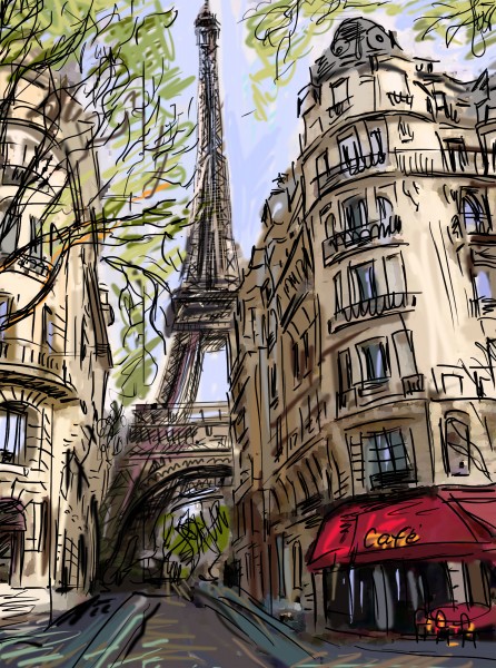 手绘速描建筑图片(25张)
