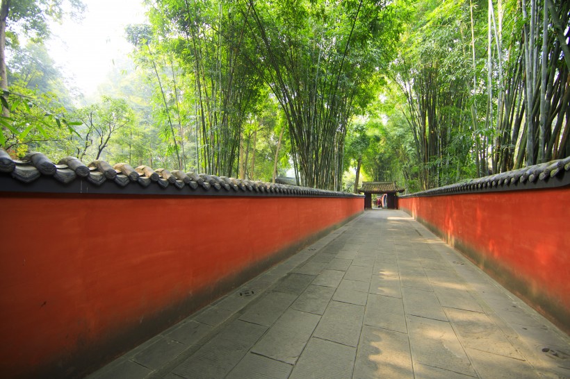 中国风红色围墙图片(10张)