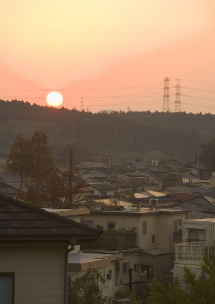 夕阳的城镇图片(16张)