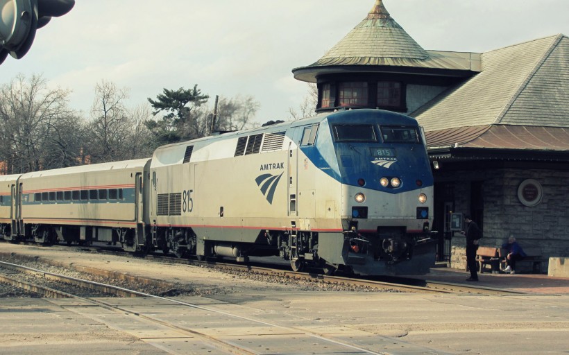美国国铁客运火车图片(28张)