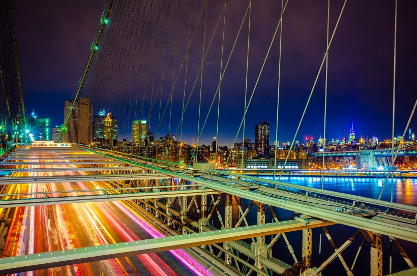 高架大桥美丽夜景图片(10张)