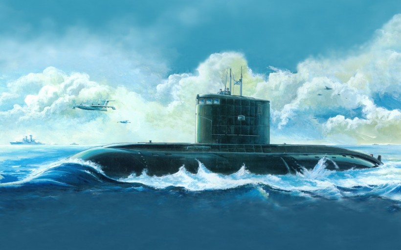 军事题材绘画-潜艇图片(16张)