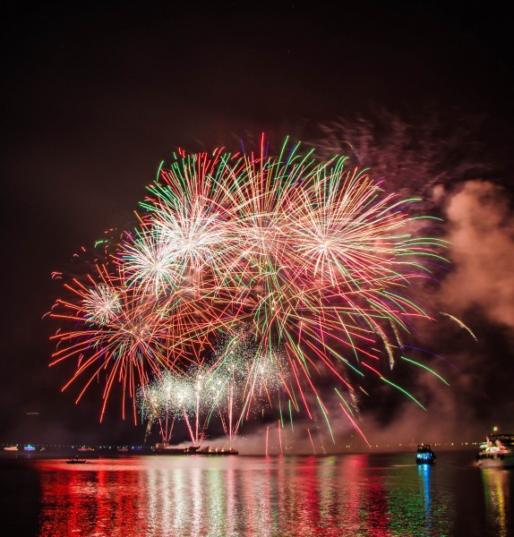 夜色浪漫烟花图片(16张)