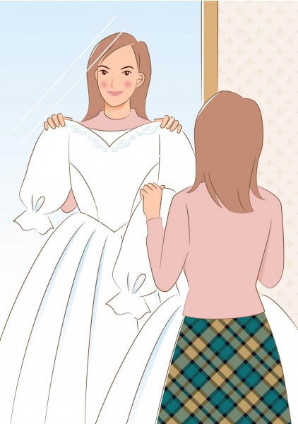 结婚用品卡通插画矢量图片(21张)
