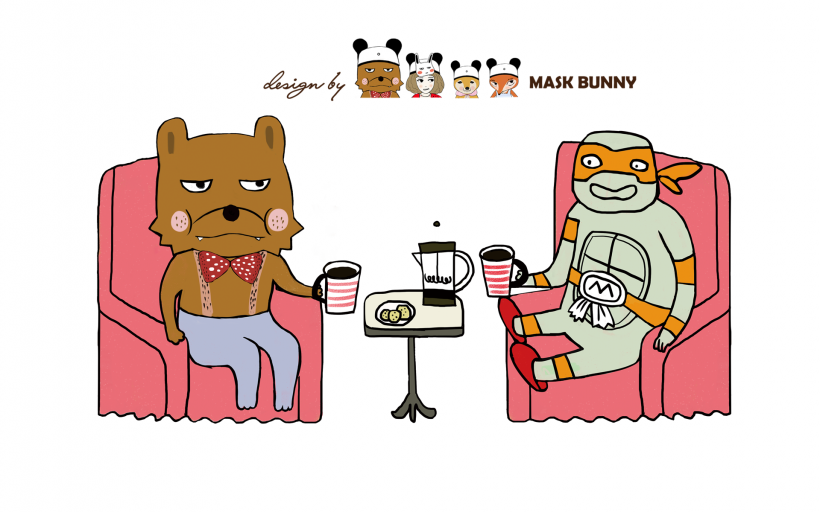 可爱的面具兔系列卡通图片(22张)