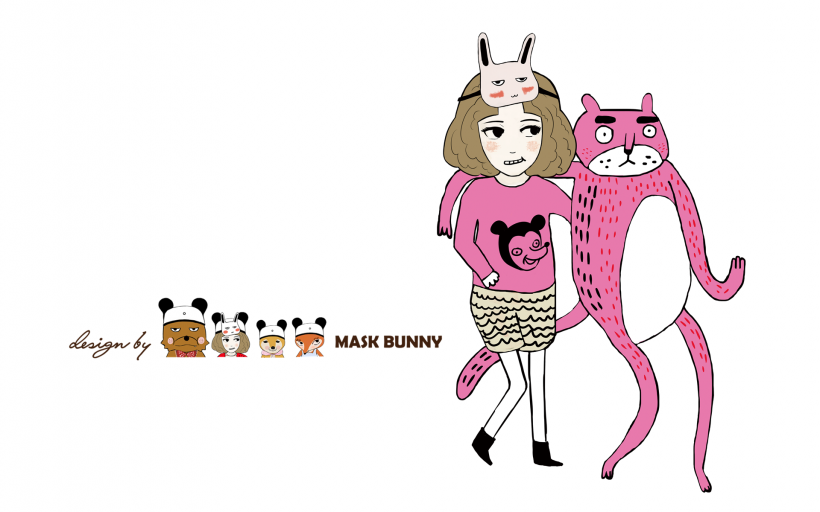 可爱的面具兔系列卡通图片(22张)