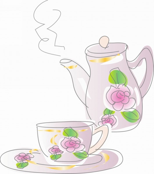 卡通茶杯饮品矢量图片(24张)
