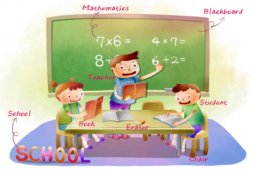 卡通语言教学矢量图片(43张)