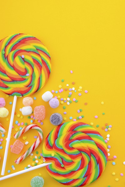 甜甜美味的彩虹棒棒糖图片(25张)