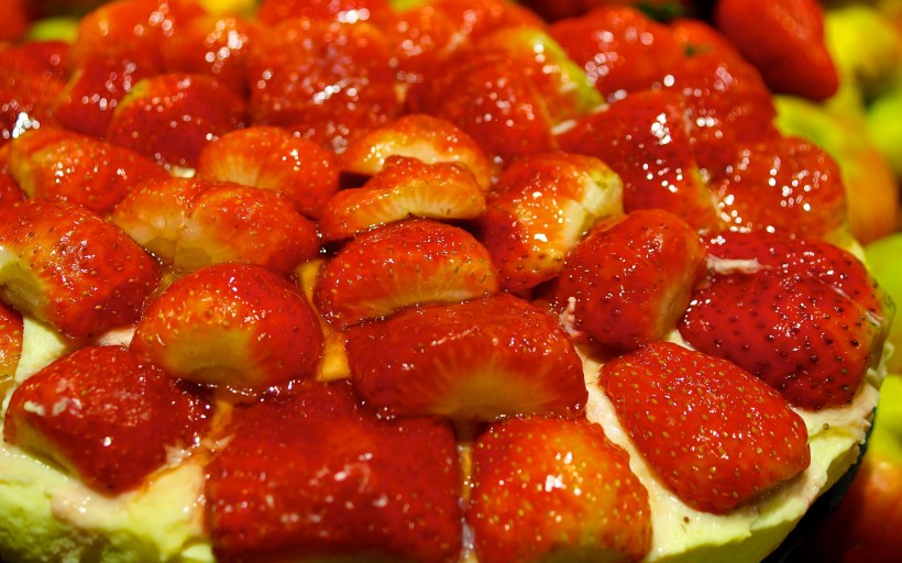 美味的草莓蛋糕图片(9张)