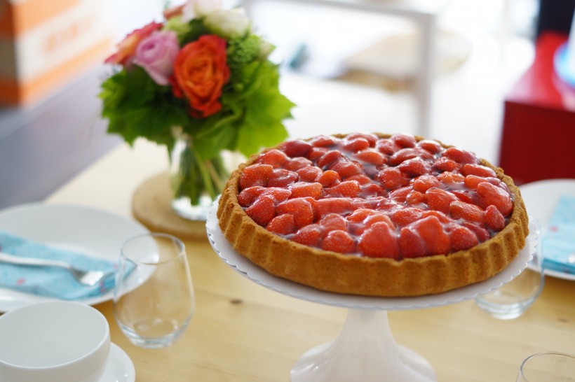 美味的草莓蛋糕图片(9张)