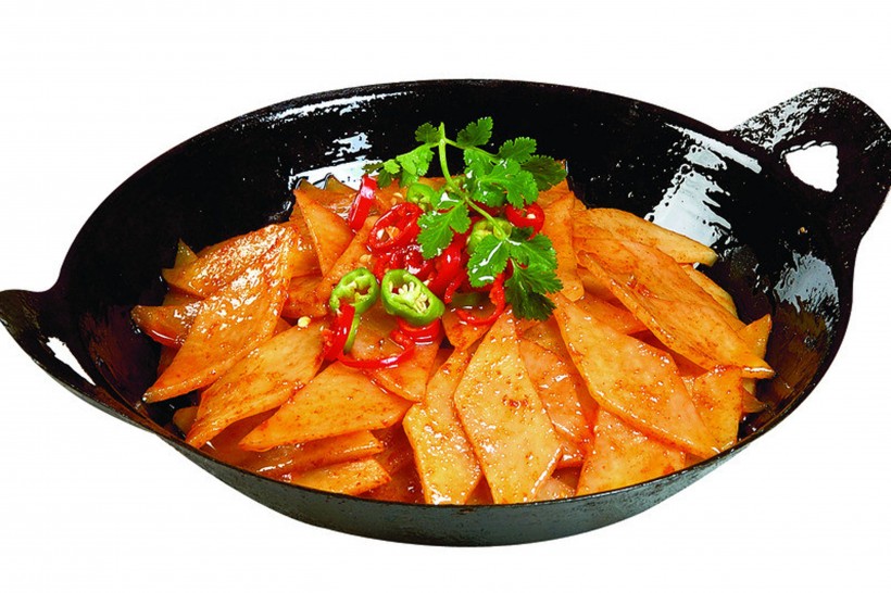 美味的家常干锅土豆片图片(9张)