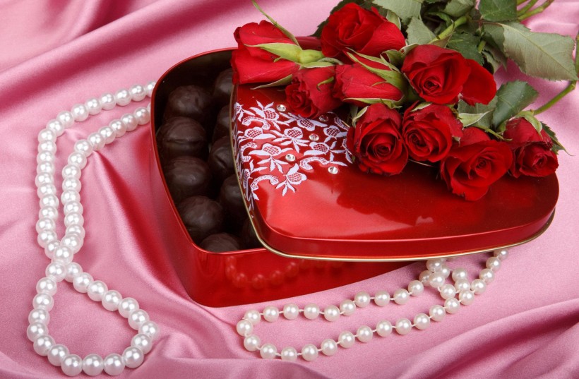 浪漫玫瑰和香浓巧克力图片(17张)