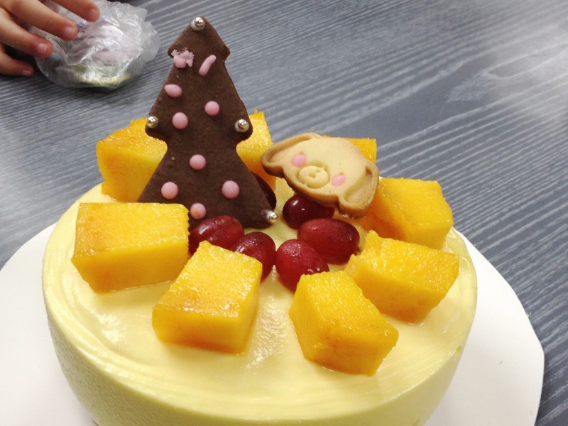 美味的芒果水果蛋糕图片(9张)