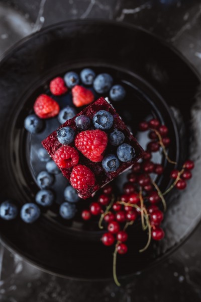 美味的蓝莓覆盆子蛋糕图片(14张)