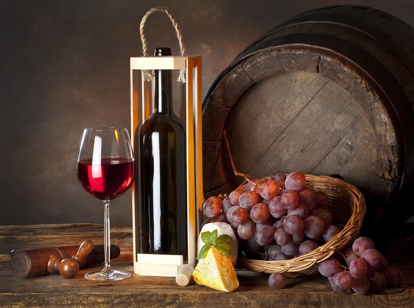 葡萄酒与葡萄图片(13张)