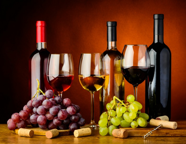 葡萄与葡萄酒图片(10张)