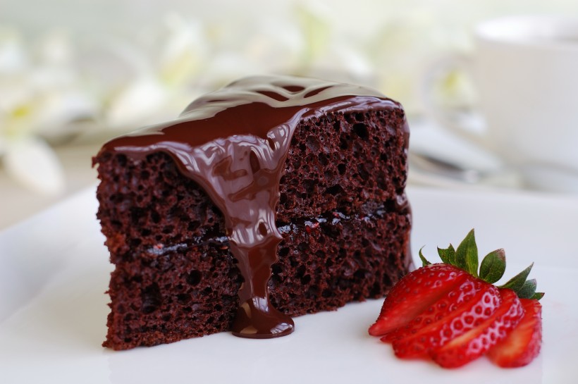 美味的巧克力奶油蛋糕图片(15张)