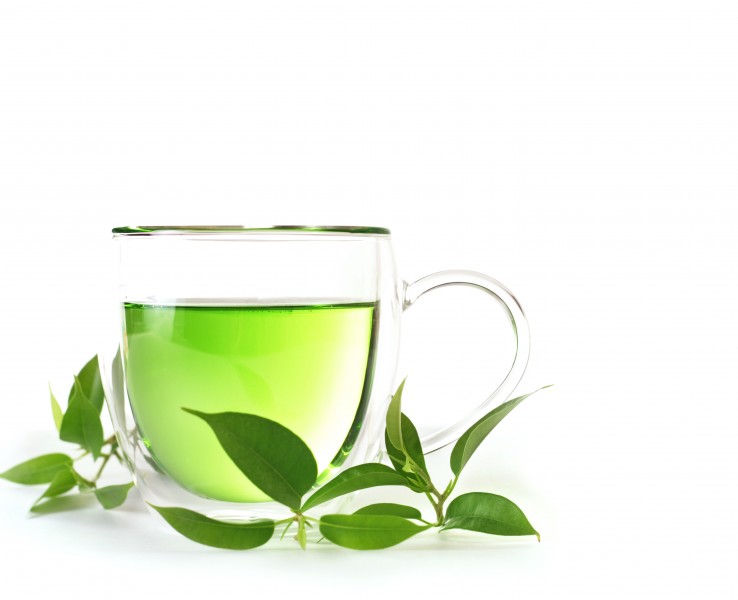 清香的杯中绿茶图片(8张)