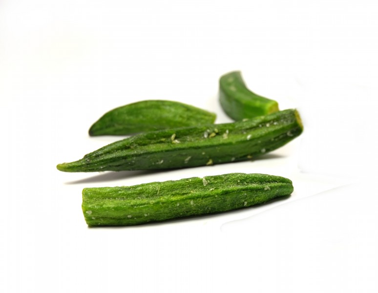 绿色营养的秋葵图片(13张)