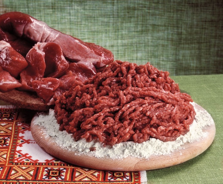 新鲜的肉丝肉块图片(15张)