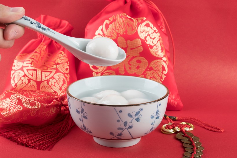 白色汤圆图片(23张)