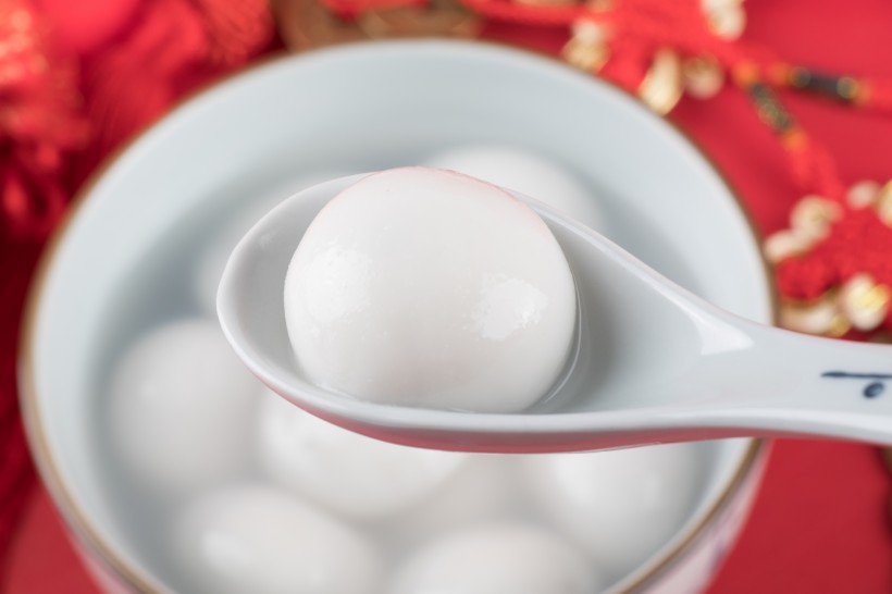 白色汤圆图片(23张)