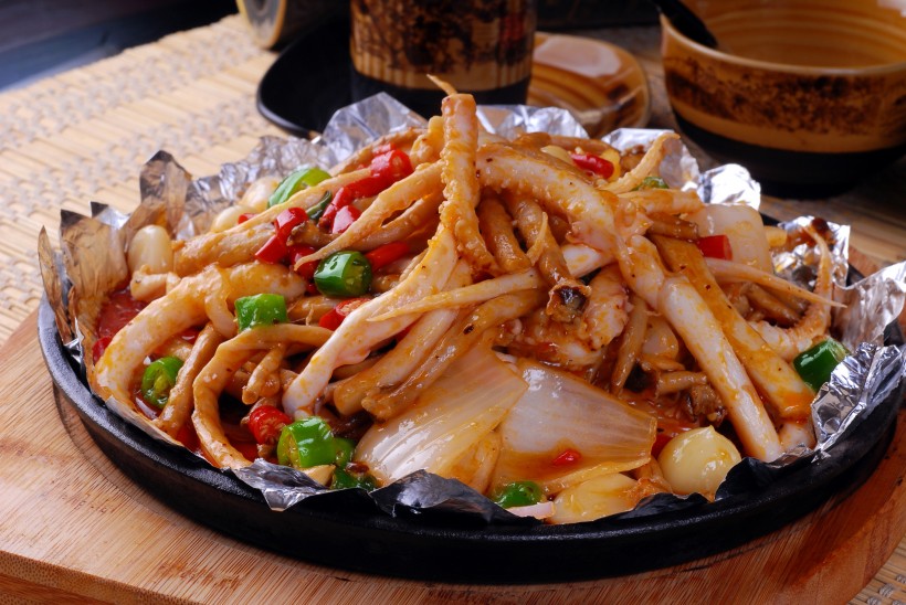 味道超棒的铁板鱿鱼须图片(12张)