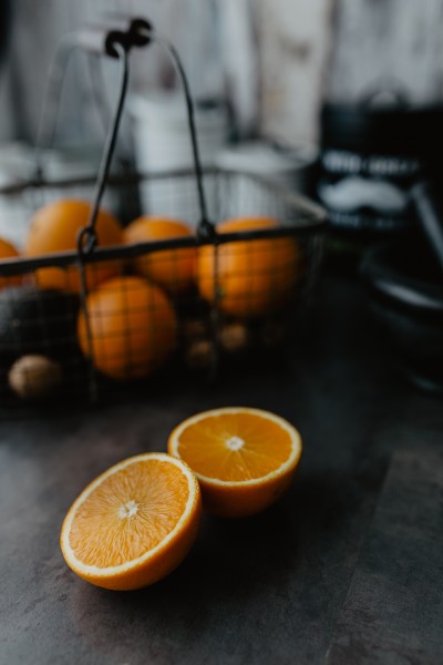 切开的新鲜的橙子图片(12张)