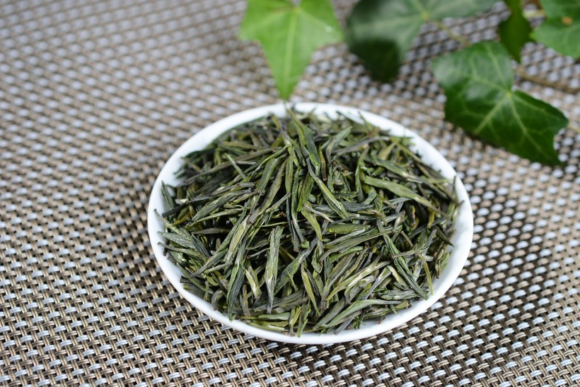 深绿色竹叶青茶叶图片(10张)