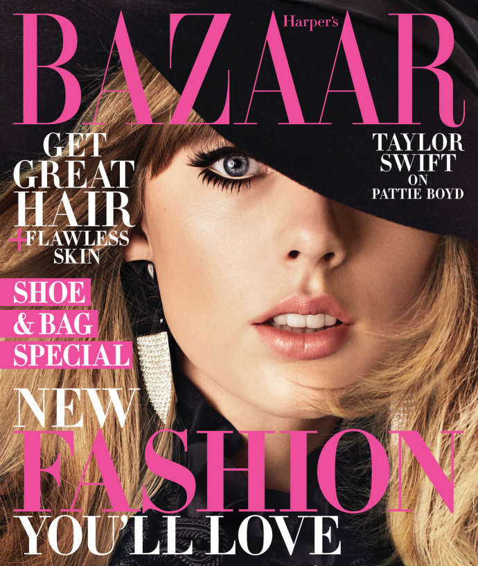 泰勒·斯威夫特时尚芭莎性感写真图片