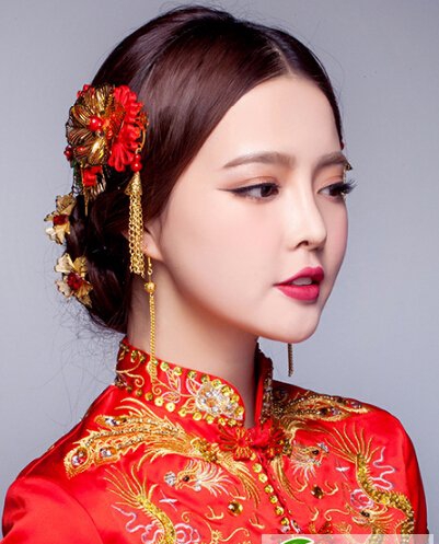 唯美经典传统中式新娘发型