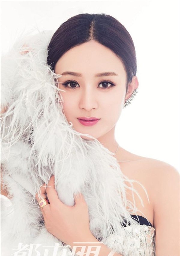 赵丽颖最新梦幻公主系列杂志封面写真