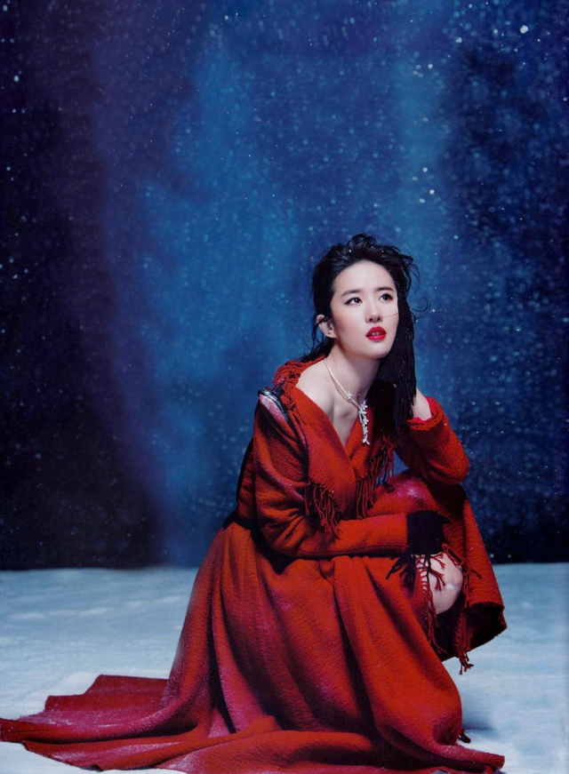 刘亦菲唯美时尚性感冬季写真图片