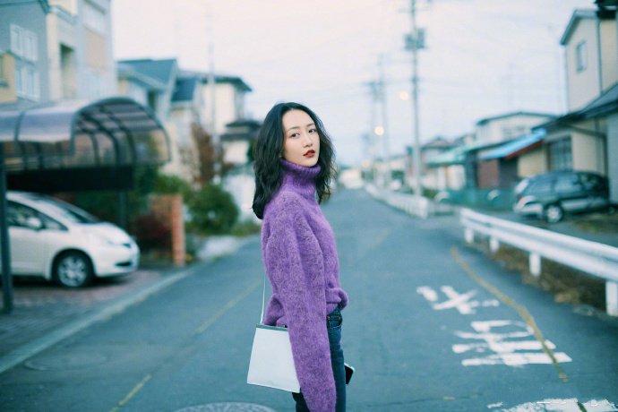 王鸥简单随意的街拍图片欣赏