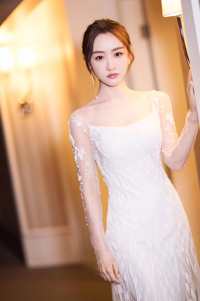 一组杨蓉穿长礼服的优雅迷人图片