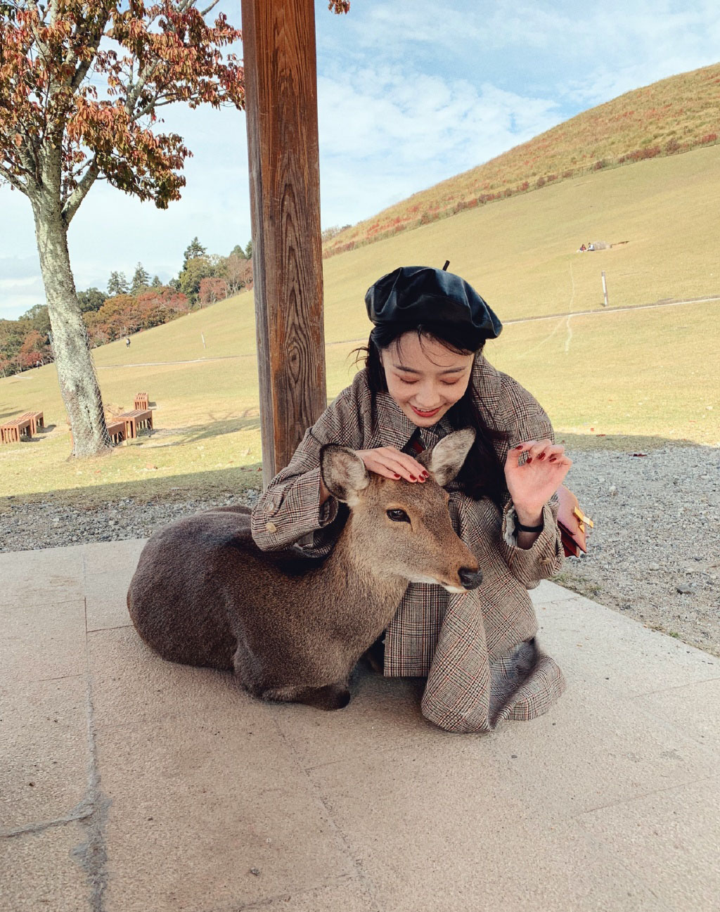 龙政璇文艺俏皮旅拍照图片