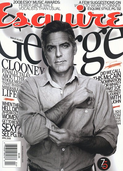 乔治·克鲁尼时尚杂志封面写真图片