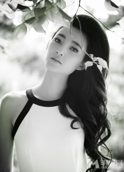 王丽坤黑白时尚写真