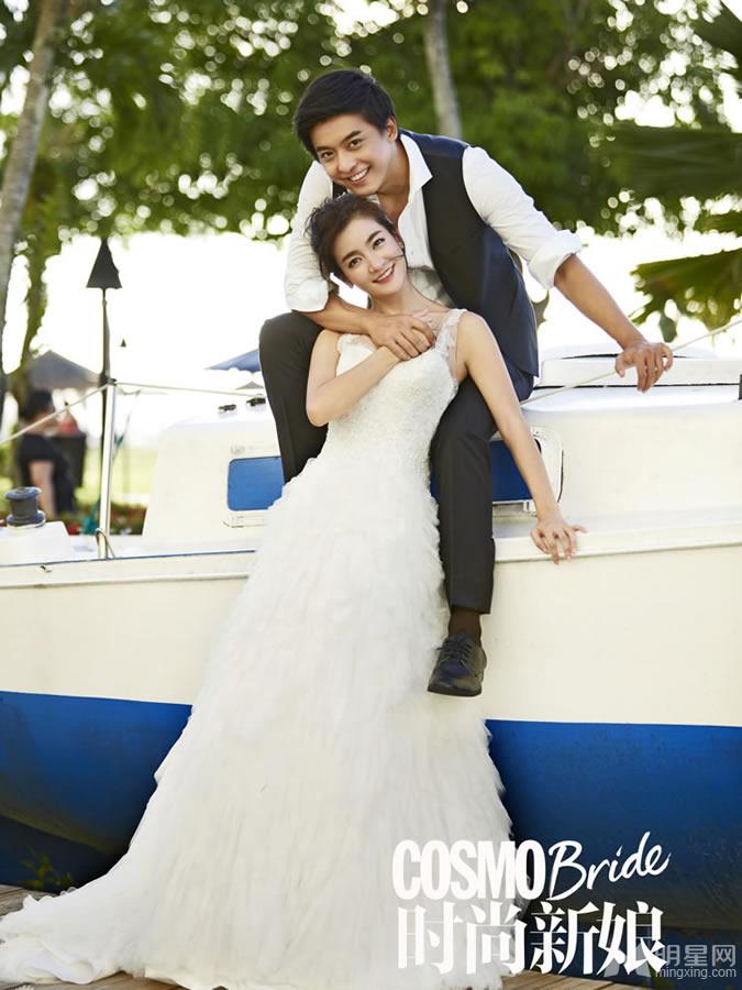 李佳航李晟浪漫婚纱照 深情相望甜蜜升级