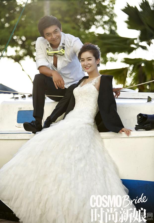 李佳航李晟浪漫婚纱照 深情相望甜蜜升级