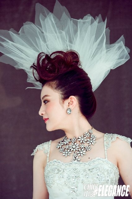 演员金铭优雅淑女杂志写真