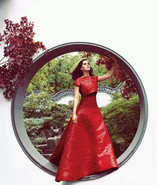 水果姐凯蒂·佩里中国风写真 中西融合美掉渣