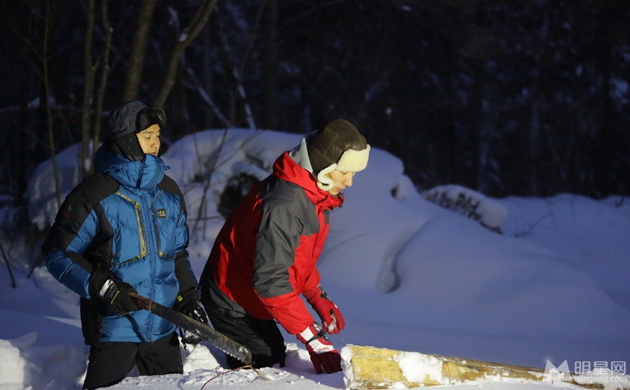 爸爸去哪儿最后一集海量剧照 体验雪乡酷寒生活