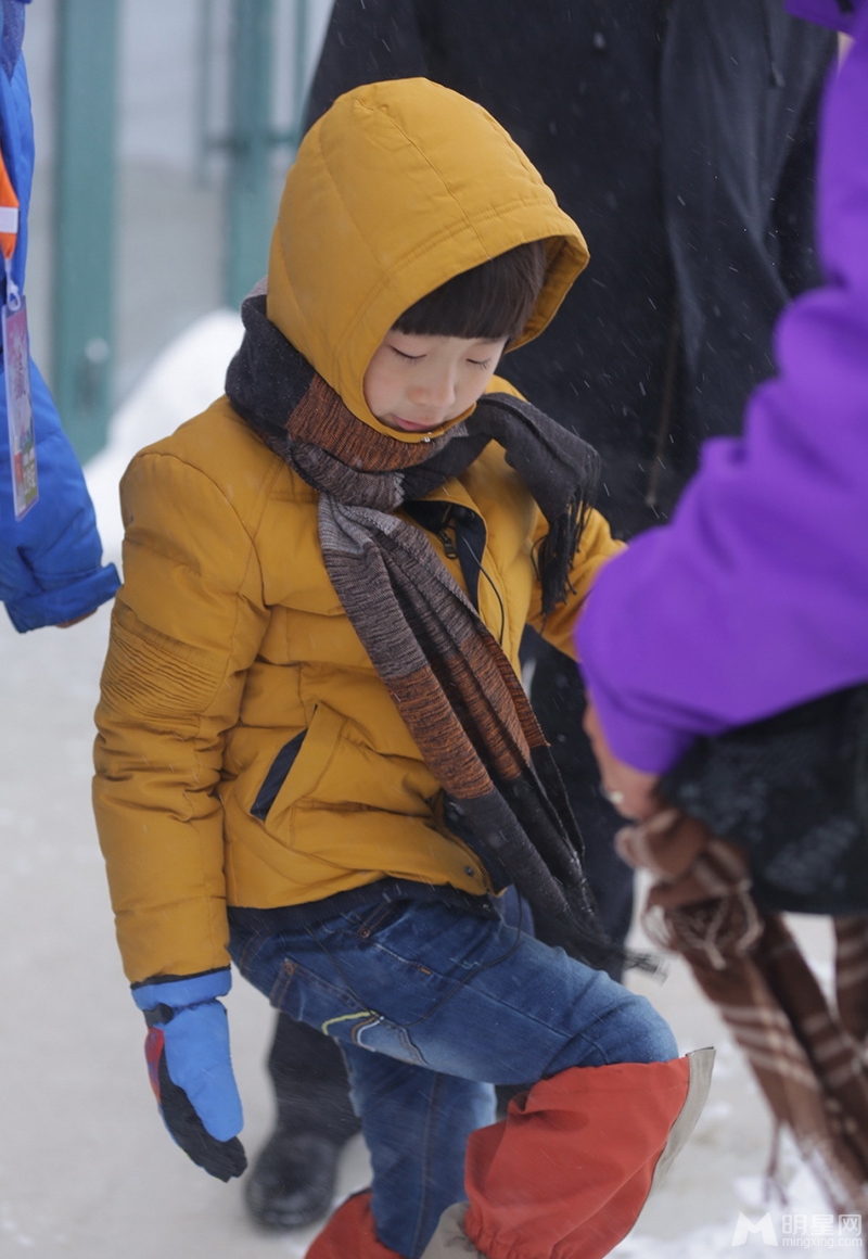 爸爸去哪儿最后一集海量剧照 体验雪乡酷寒生活