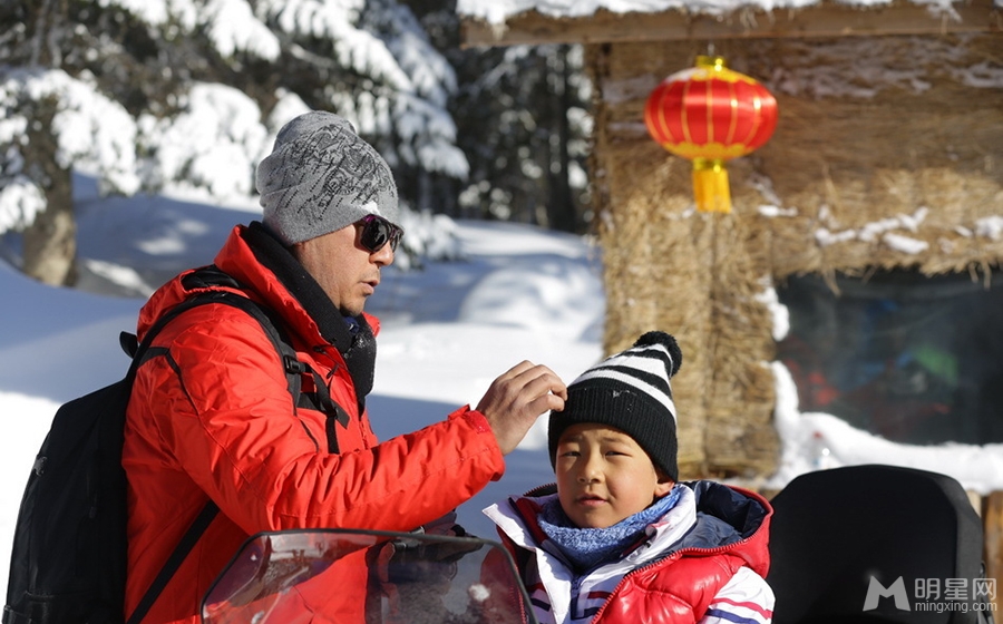 爸爸去哪儿最后一集海量剧照 体验雪乡酷寒生活